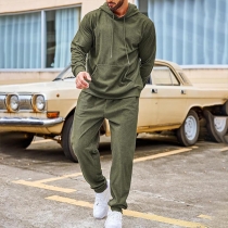 Oversized Solid Tracksuit Hoodie