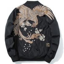 Embroidered Baseball Bomber Jacket