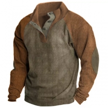 Men's Athletic Polo Sweatshirt