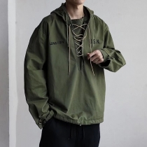 Retro Cotton Hooded Windbreaker