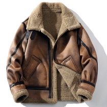 Faux Fur Motorcycle Jacket
