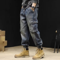 Loose-Fitting Pants with Multiple Pockets