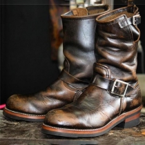 Leather Brown Chelsea Ankle Boots