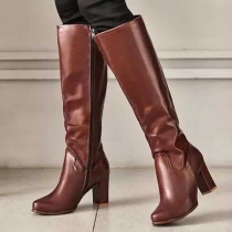 Mid-Calf Combat Riding Boots