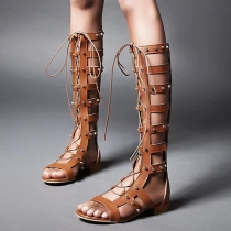 Gladiator Caged Ankle Sandals