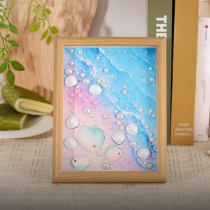 Shimmering Ocean Dreams: DIY Pearl Painting Kit with Iridescent Shells – Relaxing Coastal Art