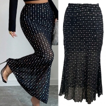 Fashion Bling-bling Sequined Maxi Skirt