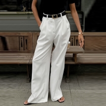 Women's High Waisted Wide Leg Trousers Pleated Front Dress Pants with Pockets