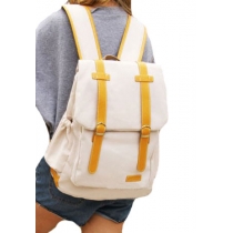 Leisure Cute Candy Mixing Color Canvas Backpack