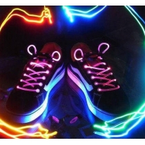 Colorful LED  shoelace  Luminous shoestring Flash Glow