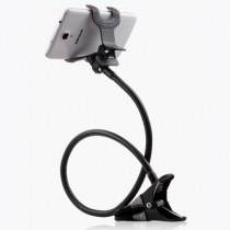 Cell Phone Clip Holder Stand with Sitck-on Mount + Gooseneck One Clip   Clamp mount on car,desk,windshield,dashboard,table 
