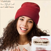 Thermal Winter Beanie with Satin Lining for Outdoor Use, Prevents Hat Hair & Static