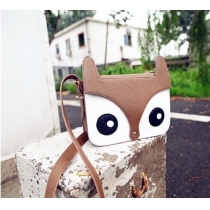 Cute Vintage Cartoon Owl Fox Purse Satchel Shoulder Bag Crossbody Bag 