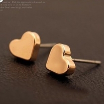 Cool Golden Heart Earrings