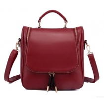 Fashion Solid Color Multifunction Backpack