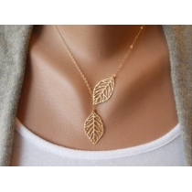 fashion leaf necklace