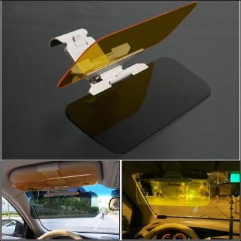 E-caracoler 2 dans 1 voiture transparent anti-éblouissement verre voiture  pare-soleil pour Day & Night Driving