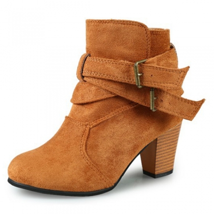 block heel pointed toe booties