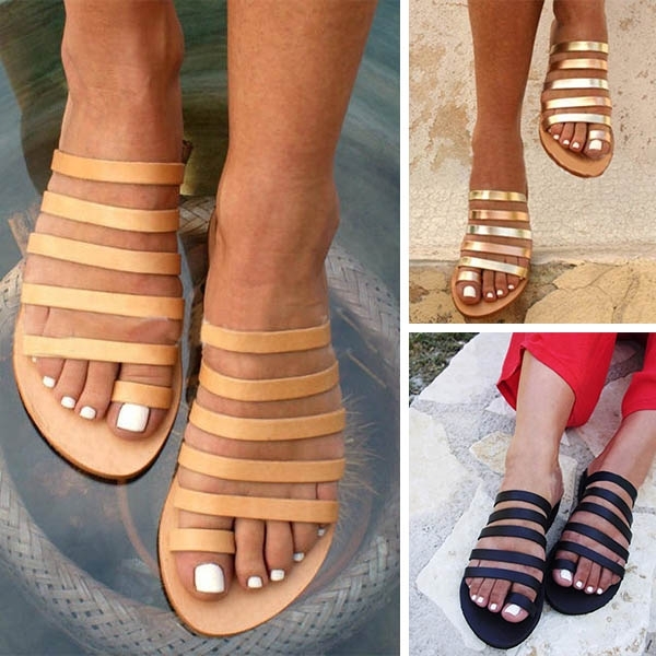 open toe slippers with heel