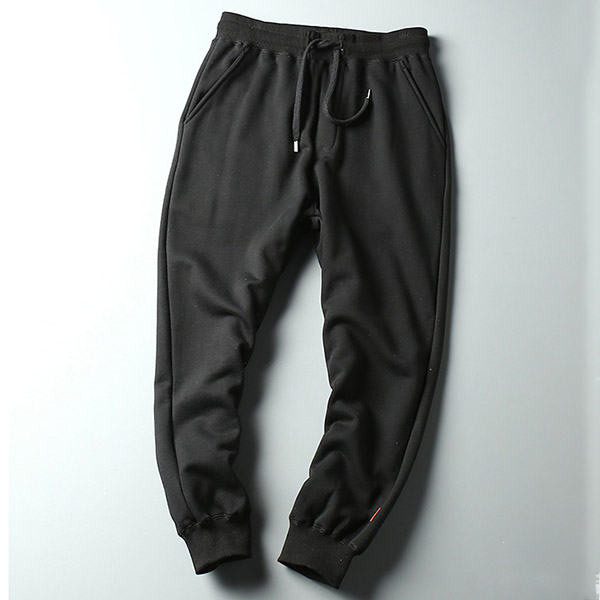 Casual Style Solid Color Elastic Waist Man's Sports Pants